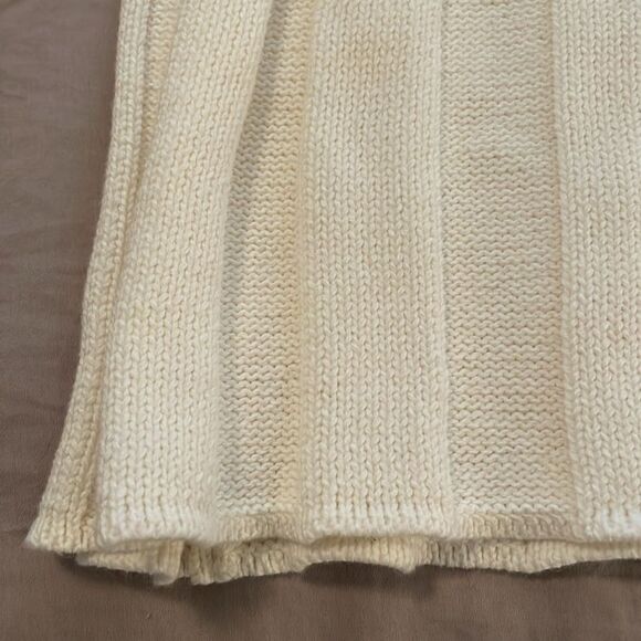 NWT Rue Stiic Anthropologie rib knit long sleeve maxi dress white size Large - Picture 9 of 10